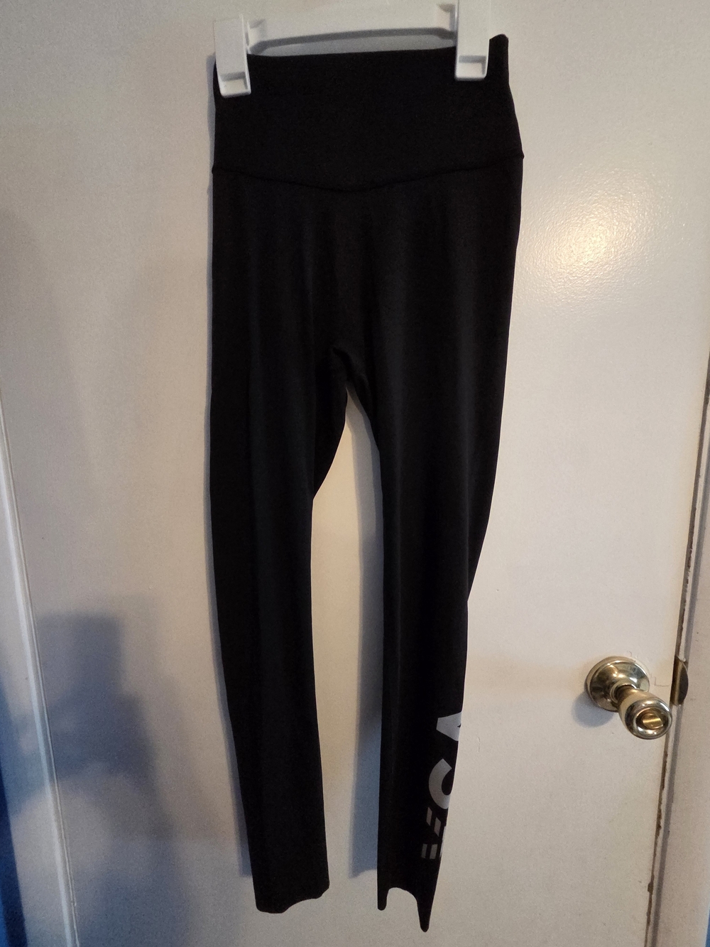 Victoria's Secret Black Leggings with Side Logo